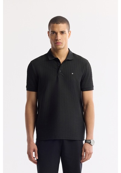 Avva Erkek Siyah Beli Lastikli Bi-stretch Teknik Kumaş Relaxed Fit Şort A51y3712