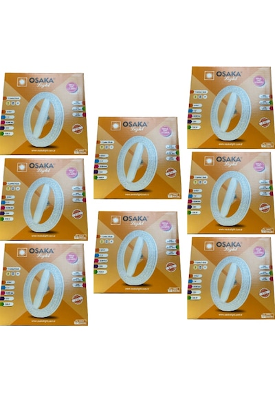8 Adet Osaka 40w Sarı-günışığı-beyaz E27 Duylu Simit Ampul