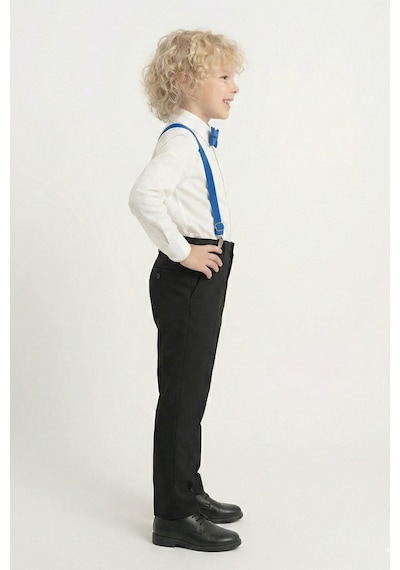 Mnk Baby & Kids Beyaz Gömlekli Erkek Çocuk Takım M00787 Mavi