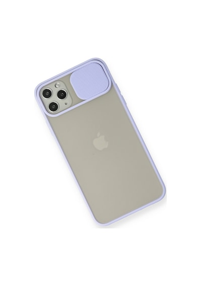 Apple iPhone Uyumlu 11 Pro Max Kılıf Palm Buzlu Kamera Sürgülü Silikon - Lila Bzsxx00 1