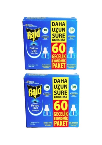 Sinek Kovucu Elektro Likit 2'li Yedek Kutu 60 Gece X2 Adet Yedek Üründür Priz Aparatı Içermez.