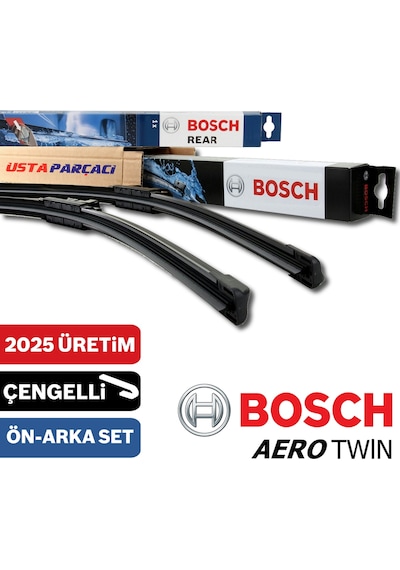 Chevrolet Cruze Hb Ön Arka Silecek 2011-2020 Bosch Aerotwin-Rear + Koku