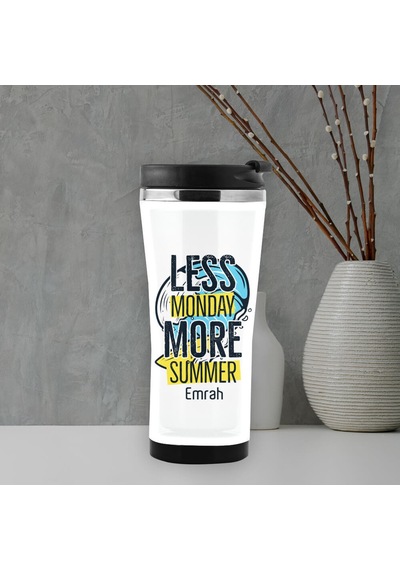Tatilcilere Özel Esprili Termos Mug