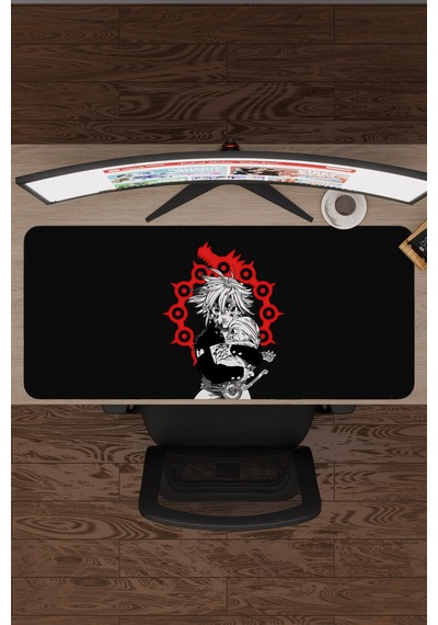 Nanatsu No Taizai Anime V2 - 90x40 Xxl Gaming Kauçuk Kaymaz Taban Mouse Pad Fare Altlığı