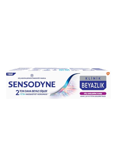 Sensodyne Klinik Beyazlık Diş Macunu 75 Ml - Diş Lekelerine Karşı Etkili 2'li Ekonomik Paket - Tarı