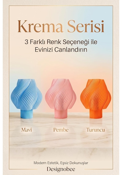 Designobee Krema Orange, Modern Abajur, Masa Lambası, Gece Lambası, Ambiyans Aydınlatma, Dekoratif Abajur Çok Renkli Designobee Krema Orange, Modern Abajur, Masa Lambası, Gece Lambası, Ambiyans Aydınlatma, Dekoratif Abajur Çok Renkli