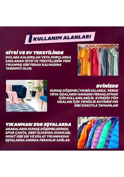 Sprey Yıkanması Zor Eşyalar İçin Giysi Spreyi Sakura 450 Ml
