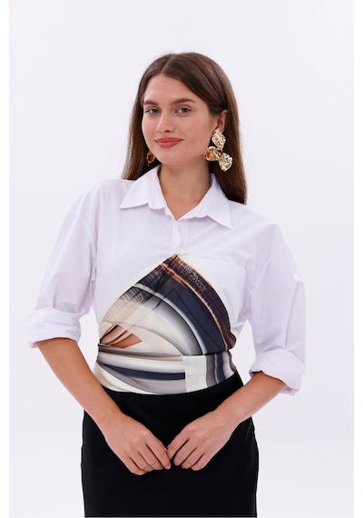 Sonsuz Dalga Model Fular Bandana Şal Estascarf 70x70 Cm Renkli