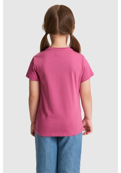 U.S. Polo Assn. Kız Çocuk Fuşya Tişört 50325656-vr023 Fusya