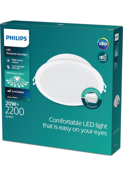 Philips Meson Tavan Gömme Spot 20W 2200 Lumen 6500K Beyaz Işık (175mm delikler için uygundur)