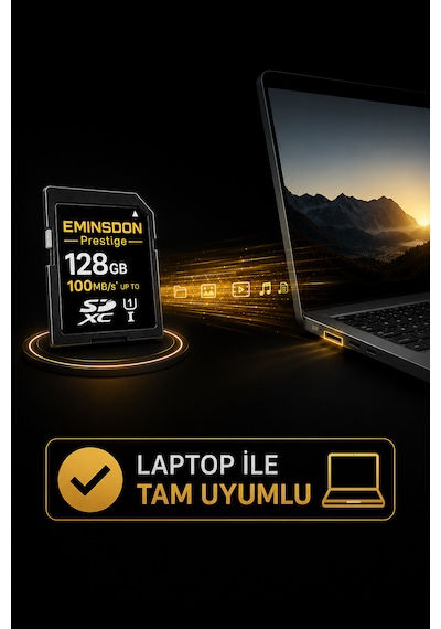 Prestige 128gb 4k Hafıza Kartı Sadece Fotoğraf Makinesi Video Kamerasıyla Uyumlu 100mb/s