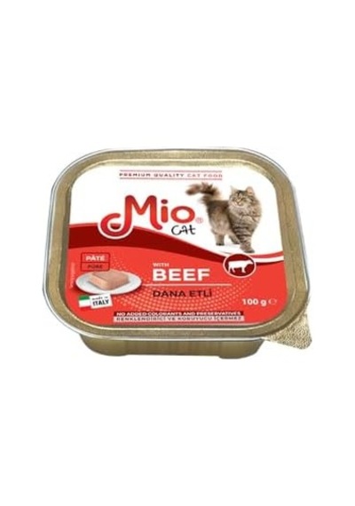 Mio 100 Gr Kedi Yaş Mama, Dana Etli X 32 Adet 103 Ivory