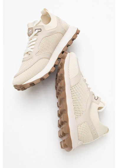 Marcomen Erkek Kalın Taban Trikolu Bağcıklı Sneaker Mc 21326 Bej Bej