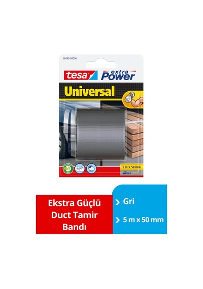 Tesa Ekstra Güçlü Duct Tamir Bandı, Gri