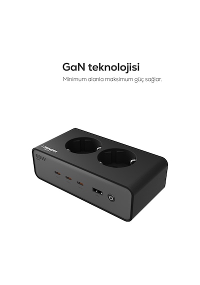 Masaüstü Priz Hızlı Şarj İstasyonu 6 İn 1 2x 4000w Ac, 65w 3xusb-c, 1 Usb-a, 100w Kablo X6423