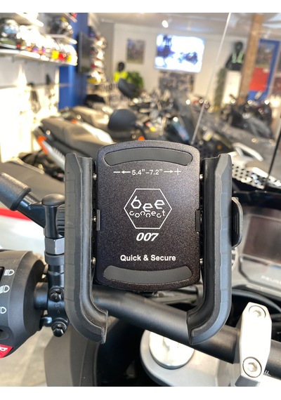 Bee Connect Vespa/django Uyumlu Motosiklet Telefon Tutucu Mat Siyah