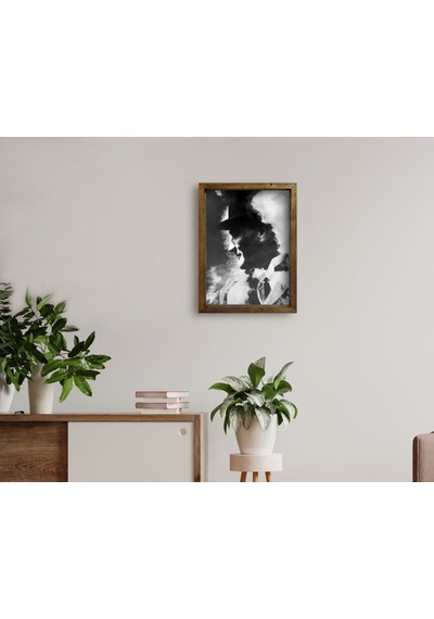 Bk Home Atatürk Tasarımlı Doğal Masif Ahşap Çerçeveli Tablo 45X65 (551057684)