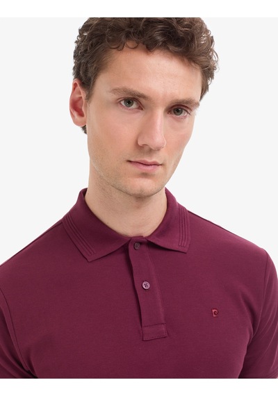 Pierre Cardin Erkek Bordo Tişört Basic 50321128-vr014