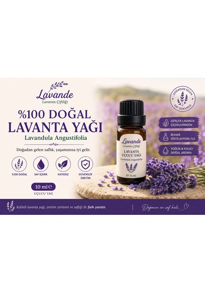 Lavande Lavanta Çiftliği Lavanta Yağı L.Angustifolia RollOn 10 ML