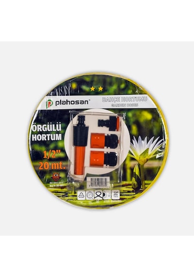 Bahçe Hortumu,Balkon Hortumu,Örgülü Hortum Sarı