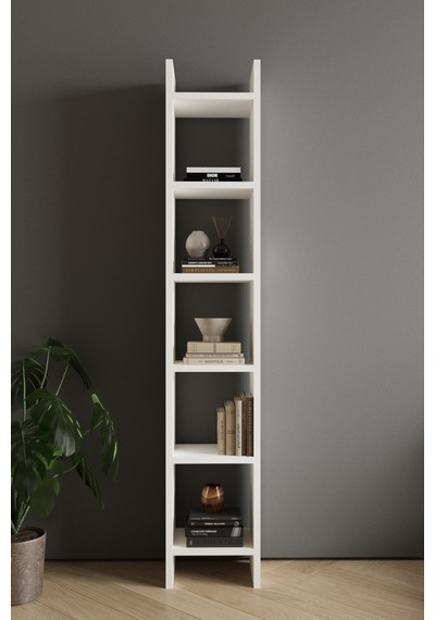 Classy 106uraz 5 Raflı Kitaplık Beyaz