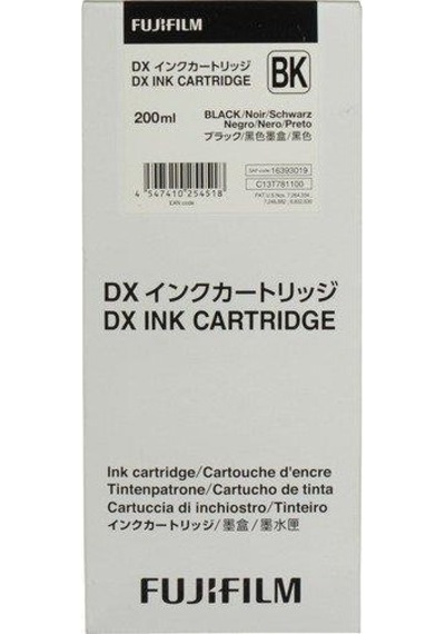 Dx100 Yazıcı İçin Fujifilm Siyah Mürekkep Kartuşu Beyaz