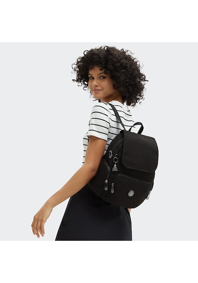 Kipling Kıplıng City Zip S Küçük Boy Sırt Çantası Siyah Black Sıgnature Jq Siyah