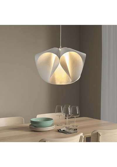Ikea Bäcknate Sarkıt Lamba Abajur Başlığı, Beyaz, 50 Cm