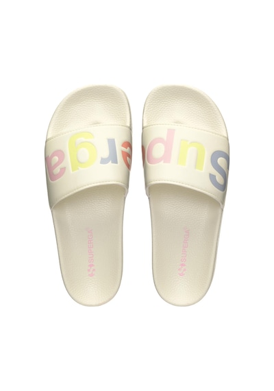 Superga 1908 Slides Polysoft Unisex Bej-gri Terlik Bej-gri-289