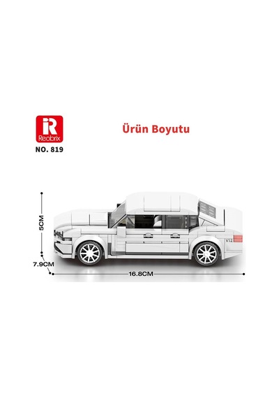 Reobrix Creator 819 Bmw M760 Spor Araba Yaratıcı Yapı Blok Seti Building Blocks - 398 Parça