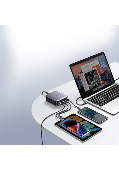 Ugreen Nexode 100W USB Type-C QC 4.0 PD 3.0 GanX 4 Portlu Hızlı Şarj Cihazı