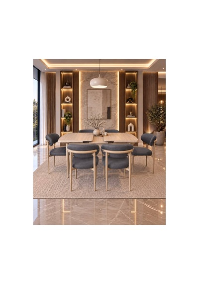 Sfm Serisi 80 X 130 Mutfak Masa Takımı Salon Takımı 6 Sandalyeli Masa Takımı Antrasitgri - 924200989 Antrasitgri Sfm Serisi 80 X 130 Mutfak Masa Takımı Salon Takımı 6 Sandalyeli Masa Takımı Antrasitgri - 924200989 Antrasitgri