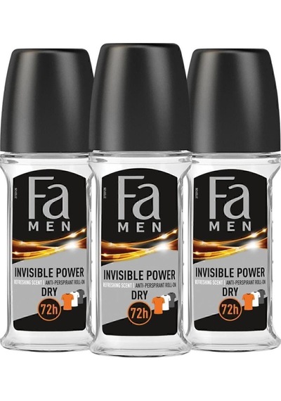Fa Men Invisible Power Erkek Roll-On Deodorant 3 x 50 ML