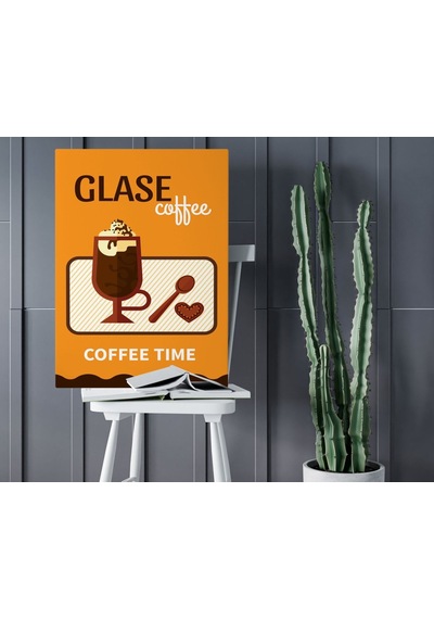 Bk Home Coffee Tasarımlı Kanvas Tablo 50x70cm-9