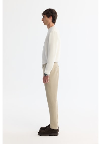 Avva Erkek Bej Yandan Cepli Dokulu Bi-stretch Slim Fit Pantolon A42y3211