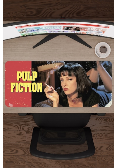 Pulp Fiction Ucuz Roman Tarantino V4 70x30 Xl Gaming Kauçuk Kaymaz Taban Mouse Pad Fare Altlığı