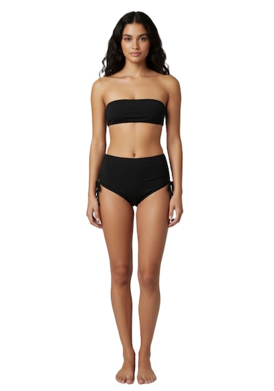 Donlaritta Büyük Beden Yüksek Bel Toparlayıcı Bikini Altı 42-44-46-48-50- 52 Beden Siyah