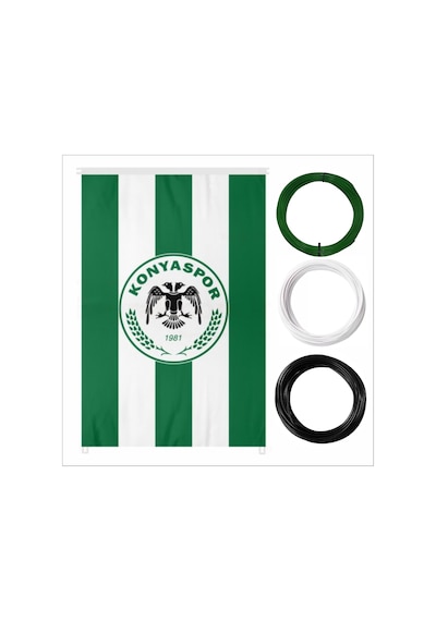 3d Kalem İçin Konyaspor Temalı Yeşil,beyaz,siyah Pla Filament Seti
