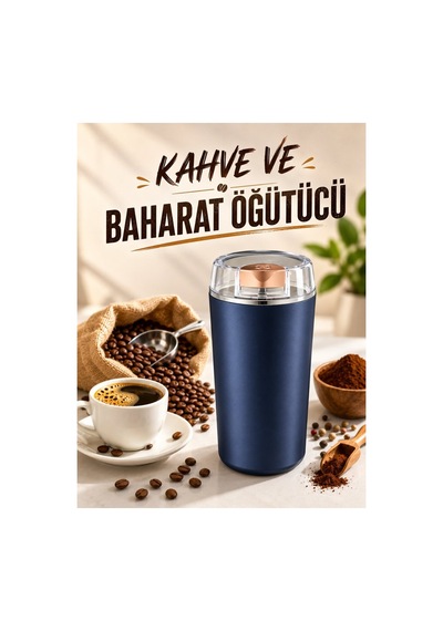 Otomatik Kahve Ve Baharat Öğütücü Kolay Ve Taşınabilir Paslanmaz Çelik - Hs08371639-5124