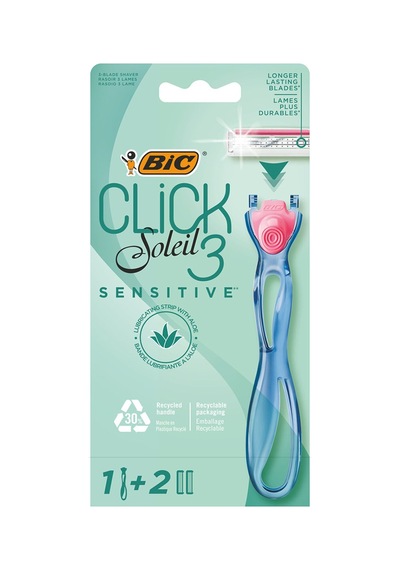 Bic Soleil Click Kadın Tıraş Bıçağı Makine + 2 Kartuş - 3 Adet Tarı