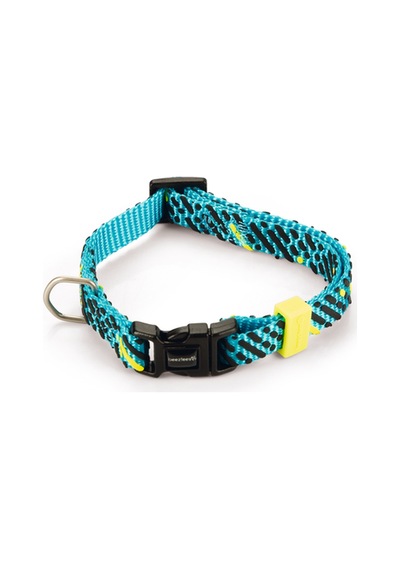 Hnrlıshp Beeztees Köpek Tasması, Turkuaz, 20-30cm, 10mm Çok Renkli
