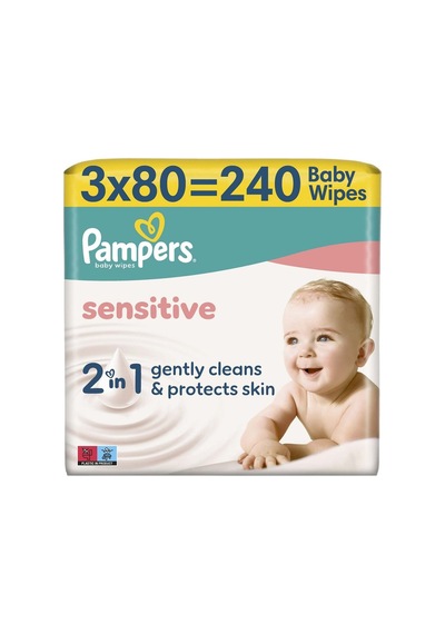 Prima Pampers Sensitive Islak Havlu 3 X 80'li - 2 Adet Tarı 2'li Set