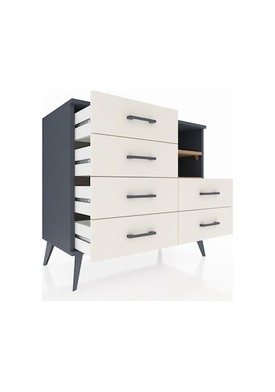 Hyperion Şifonyer 2 Raflı 6 Çekmeceli 88x44x80 Antrasit-çam/aytaşı Çam/aytaşı Hyperion Şifonyer 2 Raflı 6 Çekmeceli 88x44x80 Antrasit-çam/aytaşı Çam/aytaşı