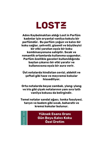 Green Path Lost In Kadın Parfüm EDC 50 ML