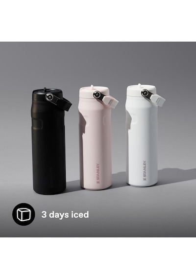 Stanley Iceflow Aerolight Flip Straw 2.0 Pipetli Su Şişesi, 0.7 Litre, Beyaz Frost / 10 Saat Soğutur. - 3 Gü Genel