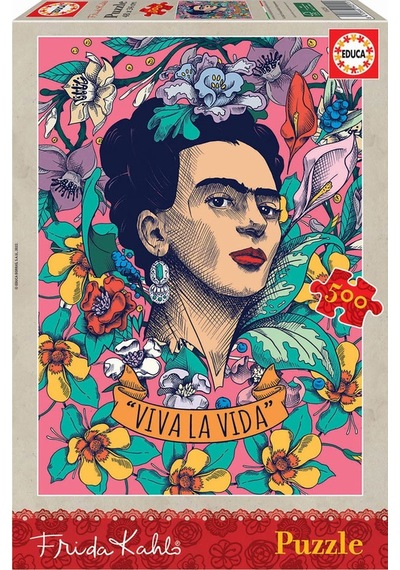 Educa Puzzle 500 Parça Yaşasın Hayat Frida Kahlo 19251