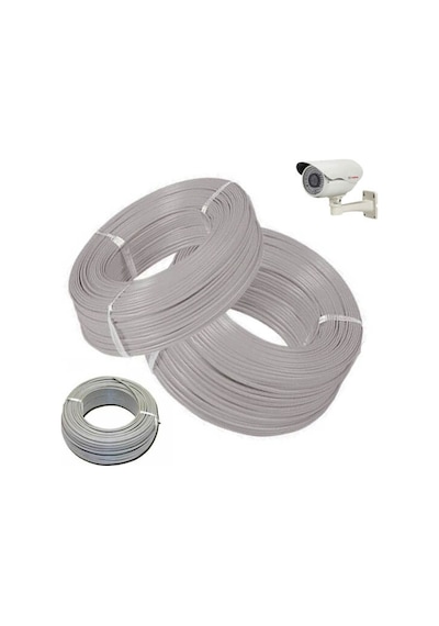 Güvenlik Kamera Kablosu 2+1 CCTV Kablo 0.22 MM 50 M