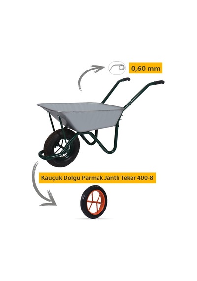 Troyka Afrika Galvanizli Demonte El Arabası 0.60 Mm Sac
