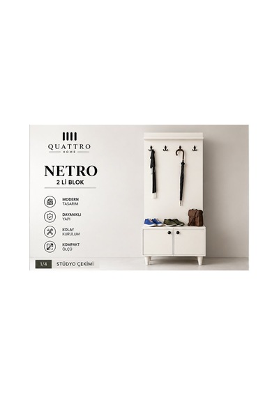 Netro Vestiyer Beyaz