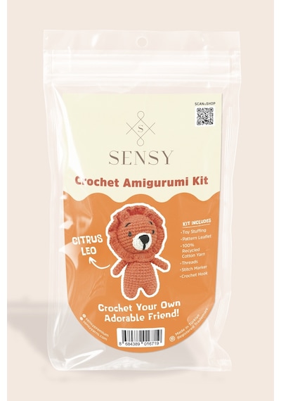 Sensy Amigurumi Kit Başlangıç Seviyesi Amigurumi Kit Citrus Leo